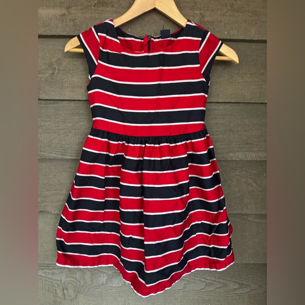 Gap red striped dress